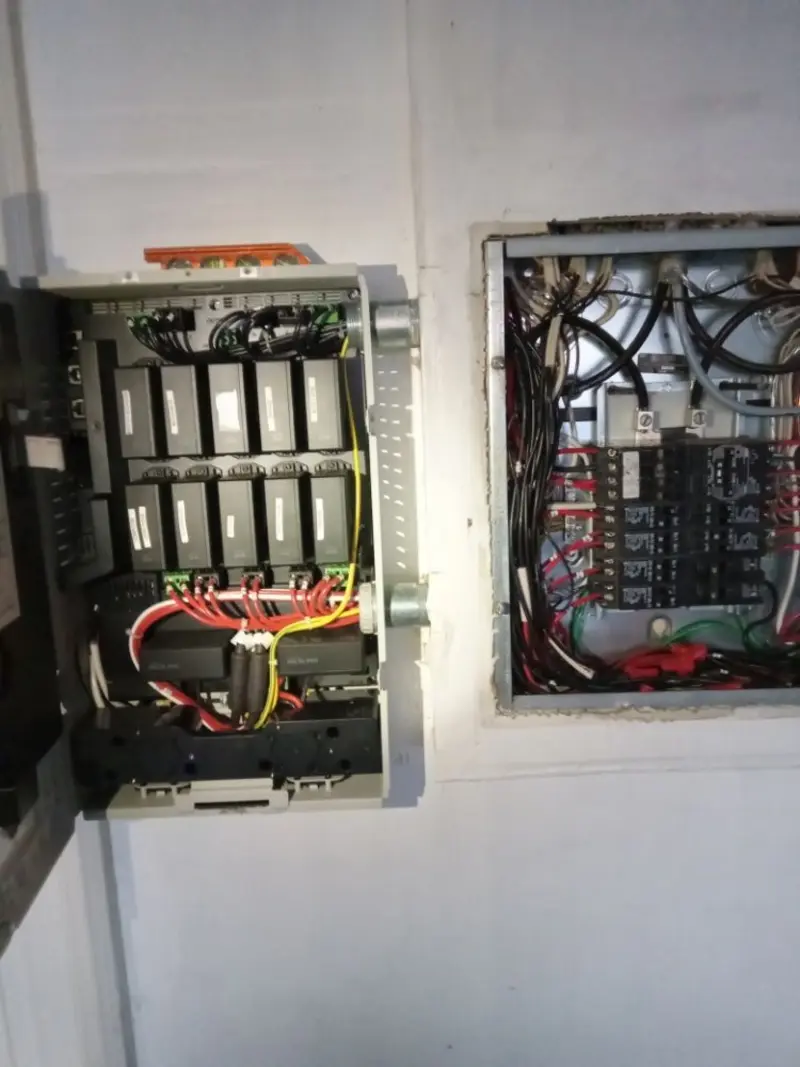 Electrical panel upgrade completed for Security Camera Wiring in Corona